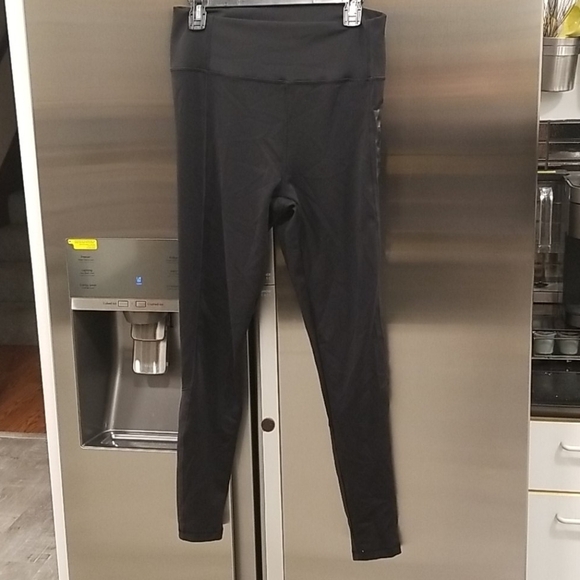 💕ADIDAS💕 Climalite Design 2 Move High Rise Logo Mesh Tights ~ Black Large NWT - Picture 7 of 15